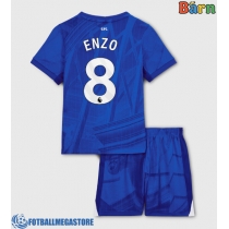 Fotballdrakt Barn Chelsea Enzo Fernandez #8 Hjemmedraktsett 2025-26 Kortermet (+ Korte bukser)